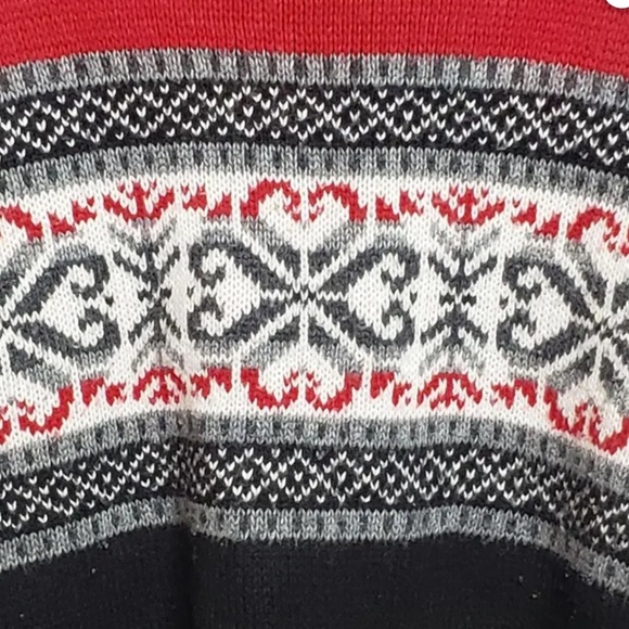 Motherhood Women’s Red and Black Turtleneck Sweater Size Medium. - Picture 5 of 7